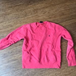 Ralph Lauren coral crew neck sweatshirt